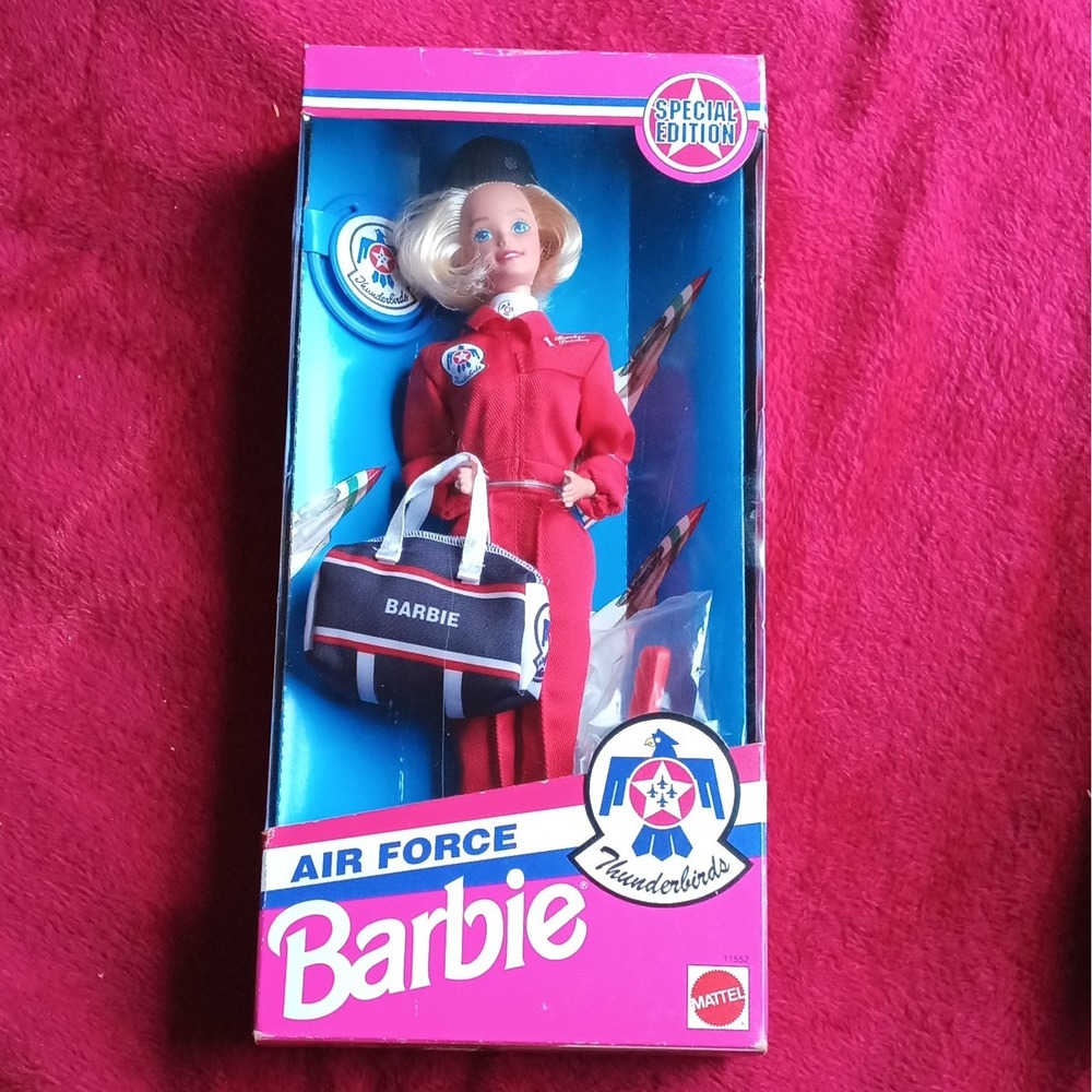 Mattel Air Force Barbie Thunderbirds Special Edition Doll 11552 1993 Vintage 11"